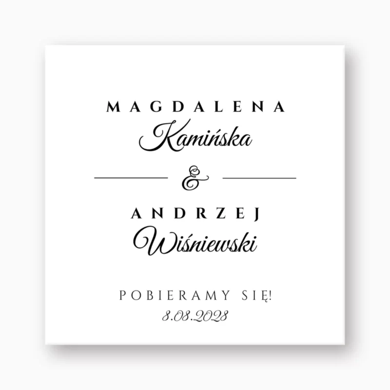 Zaproszenie na ślub Obrączki №009